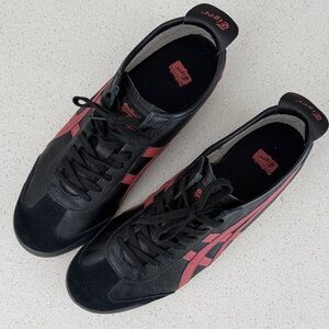 Onitsuka Tiger by Asics Black and Maroon Sneakers